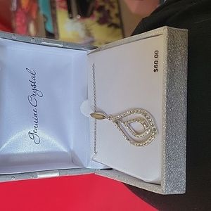 Genuine crystal necklace with pendant